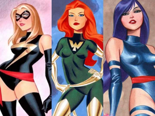 Illustration for article titled Marvel heroes by Bruce Timm